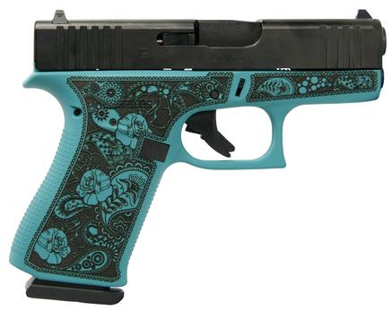 GLPX4350201GRFP Glock 43X Custom Engraved "Tiffany & Paisley" Handgun