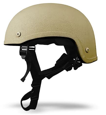 SecPro MICH ACH Advanced Combat Ballistic Helmet Level IIIA High Cut Tan Side