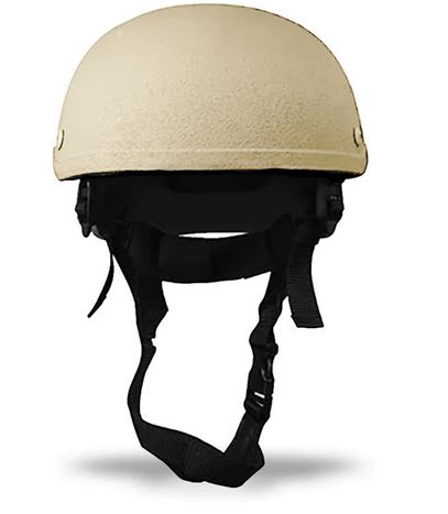 SecPro MICH ACH Advanced Combat Ballistic Helmet Level IIIA High Cut Tan Back