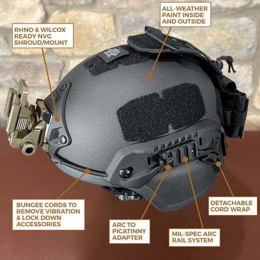 MICH/ACH Ballistic Helmet Assembled in box