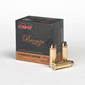 PMC Bronze Handgun Ammunition .44 Mag 180 gr JHP 1400 fps 25/box